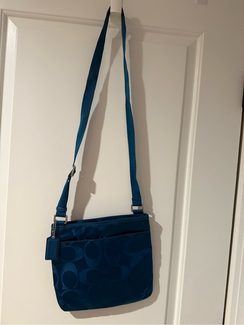 Coach Signature Crossbody Bag in Teal NWOT